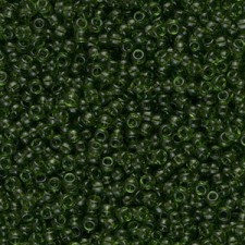 Miyuki rocailles Perlen 11/0 - Transparent olive 11-158